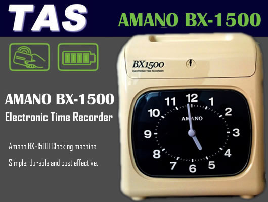 Amano BX 1500 Clocking systems
